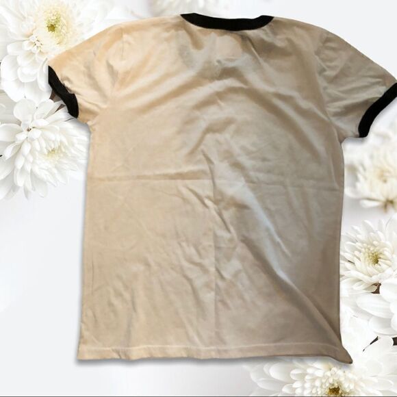 Medium White and Black Classic Chaser Tee - Picture 6 of 8